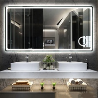 Miroir de salle de bain Led intelligent avec interrupteur tactile Miroir de salle de bain rectangulaire Led