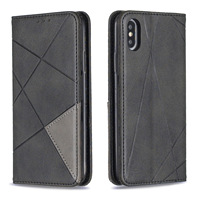 Dompet lipat pola belah ketupat mewah, casing ponsel kulit TPU + TPU untuk iPhone 15 Pro/14/14 Pro Max