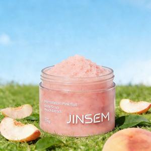 Gommage corporel exfoliant à la pêche en gros ODM avec sel marin et extrait de pêche 200G Hydratant et unifiant le teint Allantoïne Panthénol - Product Image 4