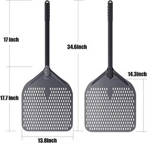 Pala para Pizza de Aluminio Anodizado Duro Perforado de Alta Calidad, Pala para Pizza y Pala Giratoria para Horno - Product Image 2