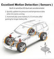 Capteur TPMS interne BL8 pour voiture avec récepteur et application mobile compatible avec Android et IOS