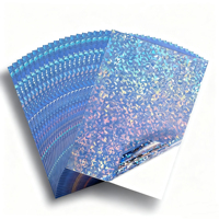 Étiquettes autocollantes en vinyle holographique imprimables imperméables de format A4, papier autocollant imprimable à jet d'encre