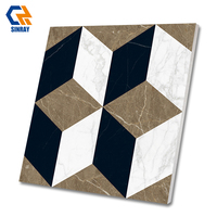 Carreaux extérieurs en marbre noir brillant de luxe, modernes, antibactériens, résistants aux acides, antidérapants, résistants à l'usure, émaillés, 800x800 mm