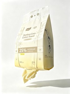 Serviettes jetables en fibre de bambou pour le visage, les mains et le corps, lingettes démaquillantes, nettoyage facile et efficace. - Product Image 1