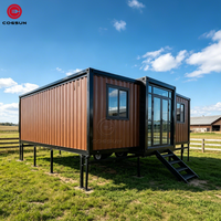Cogsun Casa Contenedor Prefab pour la construction de maisons miniatures, unité de logement modulaire portable
