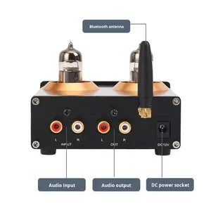 เครื่องขยายเสียงหลอด HIFI ระดับ Audiophile รุ่น 6J5 QCC3034 สำหรับเครื่องขยายเสียงไร้สายในบ้าน BT 5.1 พร้อ<span class=keywords><strong>ม</strong></span>ปรับเสียงเบสและเสียงแหลม - Product Image 4