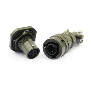ชุดขั้วต่อวงกลมแบบติดตั้งบนแผง MIL-DTL-26482 ซีรีส์ MIL ITT CANNON MS3114EA8-<span class=keywords><strong>4S</strong></span> แบบ 4 ขา ตัวเมีย พร้อมน็อตล็อค ระดับการป้องกัน IP67 - Product Image 1