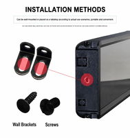 Minuteur de salle de sport programmable à intervalles, horloge numérique murale multifonctionnelle à 6 chiffres pour garage, salle de sport, boxe, studio de fitness