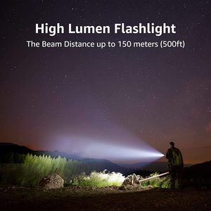Linterna LED Telescópica TAIKOO, 1000 Lúmenes, Pequeña y Extremadamente Brillante, con Zoom, para Camping - Product Image 6