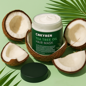 <span class=keywords><strong>Maschera</strong></span> Capelli Idratante Profonda con <span class=keywords><strong>Olio</strong></span> <span class=keywords><strong>di</strong></span> <span class=keywords><strong>Cocco</strong></span> ed Estratto <span class=keywords><strong>di</strong></span> Tea Tree - Trattamento Riparatore Professionale Nutriente per Capelli Danneggiati - Product Image 1