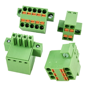 3.5mm Pitch Complete Male & Female Through-Wall Dual-Row Spring Cage <b>Terminal</b> Block Set With Flange - Product Image 3
