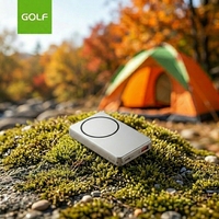 Chargeur portable magnétique sans fil en polymère avec écran LCD numérique, vente en gros, avec câble, batterie externe 5000 mAh légère