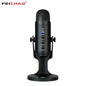 Feichao Professionele Usb Microfoon Condensator Mic Voor Computer Laptop Opnamestudio Zangspel Streaming Live Uitzending