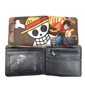 Cartera <span class=keywords><strong>de</strong></span> Cuero <span class=keywords><strong>de</strong></span> Anime, Cartera Plegable <span class=keywords><strong>de</strong></span> Diseño, Cartera Portátil con <span class=keywords><strong>Figura</strong></span> <span class=keywords><strong>de</strong></span> Muñeco <span class=keywords><strong>de</strong></span> Dibujos Animados Luffy <span class=keywords><strong>Ace</strong></span> Zoro, Monedero, Bolsa <span class=keywords><strong>de</strong></span> Almacenamiento para Hombre - Product Image 2