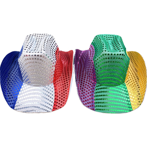 Casquette d'extérieur en jean à sequins pour adulte, style football |   Allemagne <span class=keywords><strong>France</strong></span> Pays-Bas Italie Remise des diplômes Saint-Valentin Thanksgiving - Product Image 4