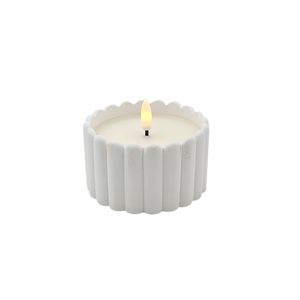 Vela LED en Forma de Pilar de Yeso con Llama 3D y Temporizador, Funciona con Batería, Vela LED Votiva - Product Image 4