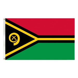 Bandera de Vanuatu de poliéster de 3x5 pies a precio económico y bandera nacional con dos ojales - Product Image 1