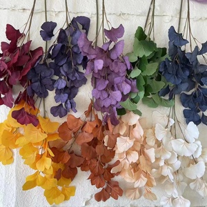Décoration de feuille de <span class=keywords><strong>Ginkgo</strong></span> multicolore, feuilles de <span class=keywords><strong>Ginkgo</strong></span> artificielles, <span class=keywords><strong>tige</strong></span> de plante, feuille de <span class=keywords><strong>Ginkgo</strong></span> <span class=keywords><strong>Biloba</strong></span> A-609 - Product Image 2