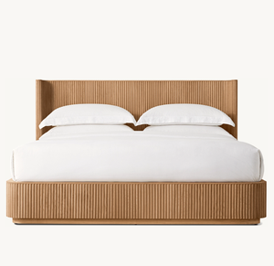 Luxury Home Furniture Bed <b>Frame</b> Wooden Beds Bedroom <b>Oak</b> GRE-V24003BD Bedroom Furniture GRE-V24003BD - Product Image 2