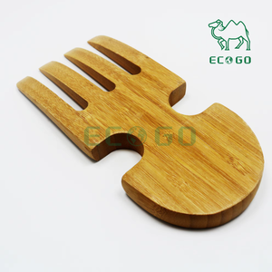 Accessoires de conception spéciale en bois naturel Costume de mains de salade de bambou de cuisine pour l'utilisation de salade de cuisine - Product Image 2