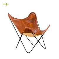 Worthbuy — mobilier classique et moderne avec cadre en fer métal, chaise classique classique modèle BKF à papillon, en cuir, style Vintage, de chine en ligne