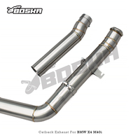 Sistema de Escape Catback de Lujo Boska para X3/X4 M40i 3.0T 2018-2025, Tubo de Acero Inoxidable de 1.5mm, Sistema de Válvulas de Alto Flujo, 3 Años de Garantía