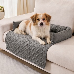 Ultrasonic <b>Sofa</b> Pet Cushion Pad Type Solid Color Polyester <b>Dog</b> <b>Bed</b> Cat Mat Pet Supplies - Product Image 3