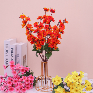 Graine de <span class=keywords><strong>fleur</strong></span> soie artificielle fleurs en plastique 9 branches petites fleurs de prunier faites à la main moderne ingénierie extérieure lit de fleurs <span class=keywords><strong>jardin</strong></span> - Product Image 4