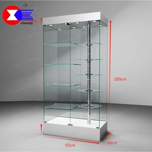 Xoay đứng hiển thị Showcase Nội với <span class=keywords><strong>LED</strong></span> ánh sáng đứng tủ kính mát hiển thị đứng hiển thị Showcase - Product Image 2