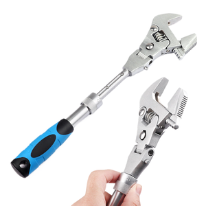 Llave ajustable multifuncional de cinco-10 pulgadas, cabezal de sacudida plegable, trinquete, aire acondicionado para Baño - Product Image 1