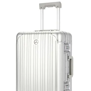 Super Grade Wholesale Suitcase For Women Travel Trolley Luggage Case Spinner Slient Aluminum Case