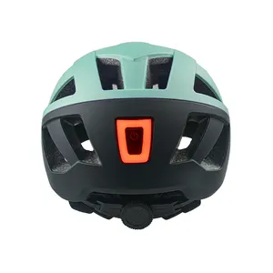 OdmOem製造サイクリング自転車バイクヘルメットUsb充電式LEDテールライト付きアーバンバイクヘルメット