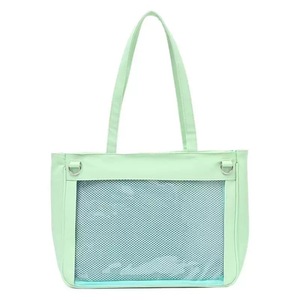Sac de shopping de grande capacité, simple, japonais <span class=keywords><strong>et</strong></span> coréen, mignon, transparent, petit, frais, durable, avec logo personnalisé - Product Image 4