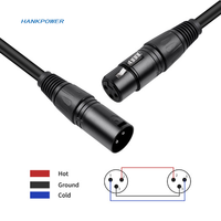 Câble microphone 3 broches XLR femelle vers XLR mâle Mono JACK Câble Hifi pour studio et équipe professionnelle 5m