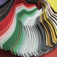 Kulit Suede 14mm Serat Sapi Satu Sisi Berlapis Flock-Coated Kain Mikrofiber Imitasi Aksesoris Sepatu Kulit PU
