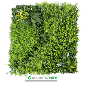 Mur végétal vertical moderne et écologique résistant, haie <span class=keywords><strong>de</strong></span> <span class=keywords><strong>arbustes</strong></span> à toucher naturel, feuillage <span class=keywords><strong>de</strong></span> haute qualité pour la maison et le bureau - Product Image 4