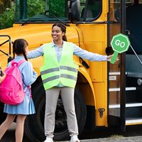 Panneau de signalisation de stationnement portable en plastique, double face, pour la sécurité routière, signalisation de ralentissement et de protection