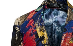 <span class=keywords><strong>Blazer</strong></span> con Stampa Floreale <span class=keywords><strong>Giacca</strong></span> Elegante da <span class=keywords><strong>Uomo</strong></span> <span class=keywords><strong>Slim</strong></span> <span class=keywords><strong>Fit</strong></span> Taglie Forti 4XL 5XL Alta Qualità Casual Business Matrimonio - Product Image 4