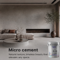 Microciment Clean-Line sans effort pour les murs intérieurs minimalistes et les sols de galerie dans des tons neutres purs