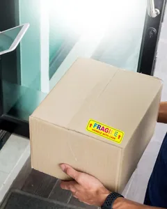 1 X3 Inches Fragile Shipping <b>Sticker</b> Glass Per <b>Roll</b> 500 Labels Caution Warning Shipping Mobile Envelope Glass Permanent - Product Image 5