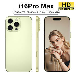 Smartphone 5G I16 Pro Android 14 Desbloqueado, Deca Core, 108MP HD, 120Hz, 8000mAh+, Carga Rápida de 65W, Disponible para Entrega Rápida - Product Image 1