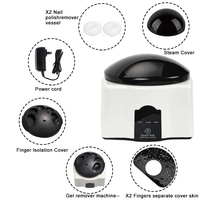 Appareil de manucure électrique 36W pour salon, dissolvant de vernis gel à vapeur, machine à enlever la colle à ongles, outil de beauté à domicile, vaporisateur pour l'amélioration des ongles