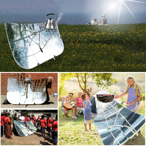 Cuisinière solaire portable 2300W (UE 230V) |   Four solaire rectangulaire et réflecteur solaire pour le camping en plein air W759 - Product Image 5