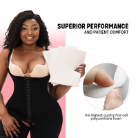 Planche abdominale de compression personnalisée en usine, lot de 3, pour le dos et le ventre, post-chirurgie, avec mousse liposculpture