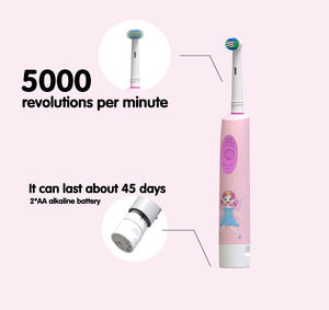 OEM Etiqueta Privada inteligente <span class=keywords><strong>cepillo</strong></span> de dientes eléctrico <span class=keywords><strong>Oral</strong></span> Dental <span class=keywords><strong>B</strong></span> 360 cabeza redonda giratoria inteligente sónico <span class=keywords><strong>cepillo</strong></span> de dientes eléctrico para niños - Product Image 5