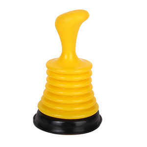 Mini Sturalavandini Giallo con Soffietto Grande <span class=keywords><strong>per</strong></span> Lavelli di Cucina e Bagno, Rimuovi-Intasamenti Resistente con Impugnatura Ergonomica - Product Image 1
