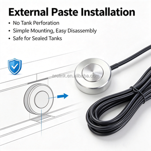 Sensor ultrasónico de nivel de combustible ULS001 Mini con rastreador GPS 4G LTE, detección ACC, impermeable, para tanques de GLP, uso marino, temperatura/humedad de PC - Product Image 3