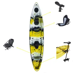 Eléctrico 2 personas motorizado pesca kayak Canoa/Kayak barco motor accesorios deporte pesca 2 personas paleta