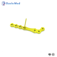 Implant vétérinaire spécifique : Plaque osseuse de blocage en titane précontournée en forme de L, série ALPS 4.0/3.5/2.4