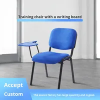Chaise de formation avec tablette d'écriture, empilable, pour séminaires, conférences, réunions, hôtels, bureaux, écoles, salles d'accueil